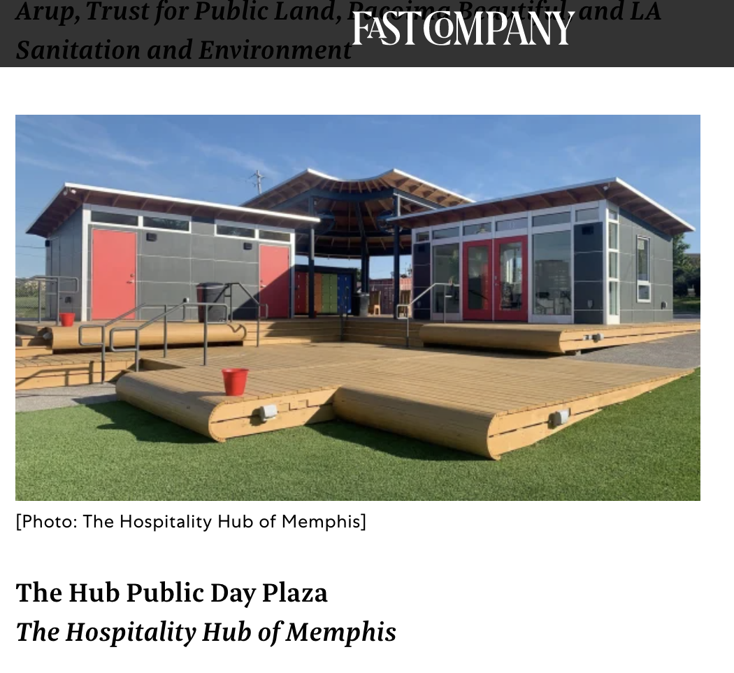 Hub Day Plaza Featured on Fast Company's list of best urban design in 2021!