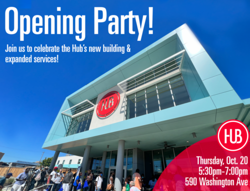 You’re invited to the Hub Opening Party on Oct. 20!