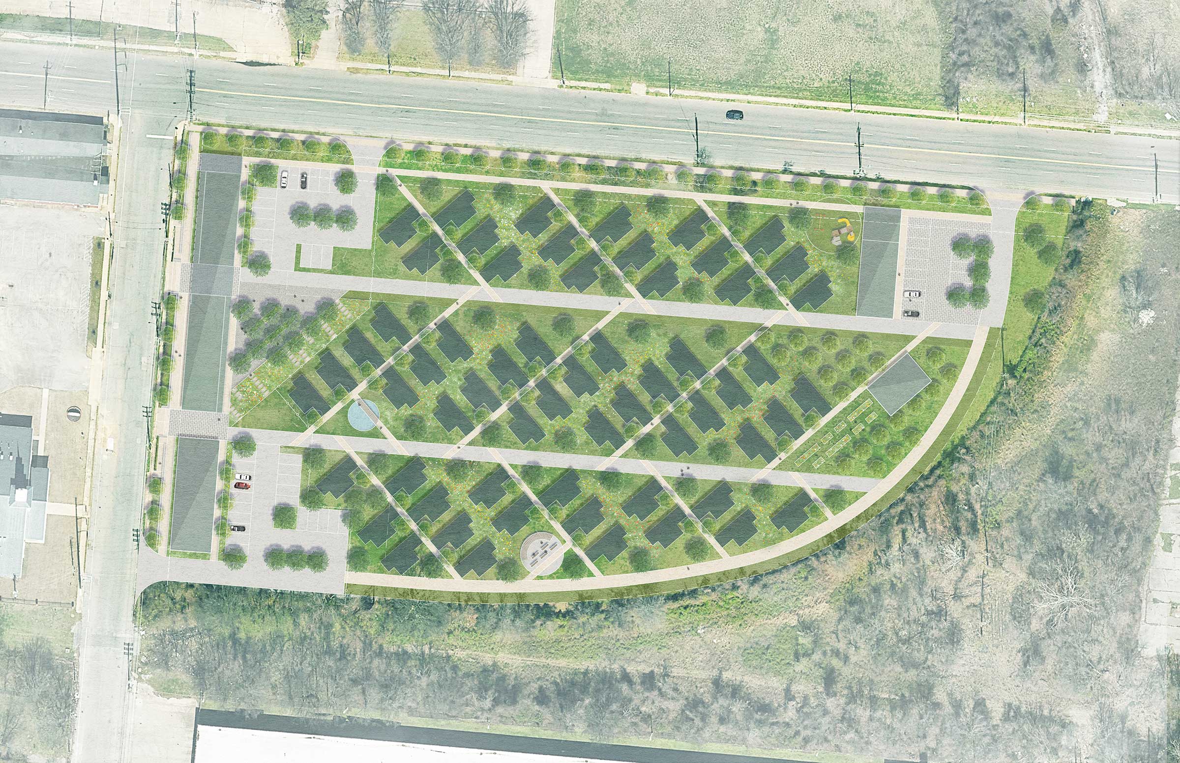 Hub North Aerial Site Plan